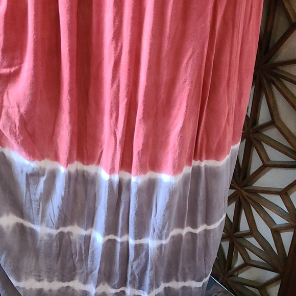 MONA B NEW NWT MAXI MULTI TIE DYE DRESS S/M - Picture 4 of 16